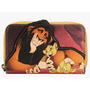 Loungefly Disney The Lion King Scar & Simba Zipper Wallet | NWT